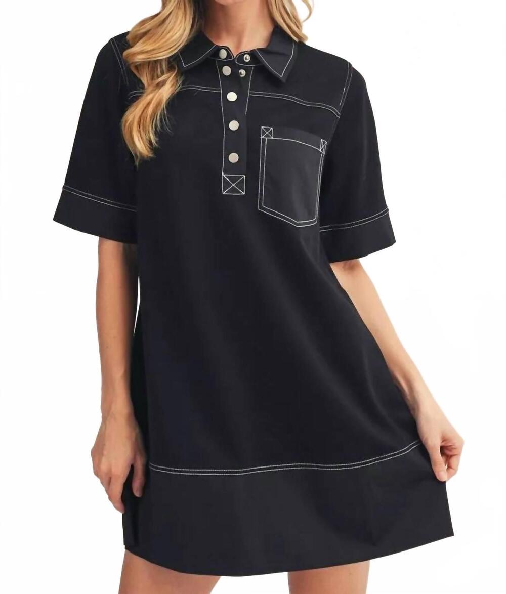 NEW JODIFL cassie shirt dress in black